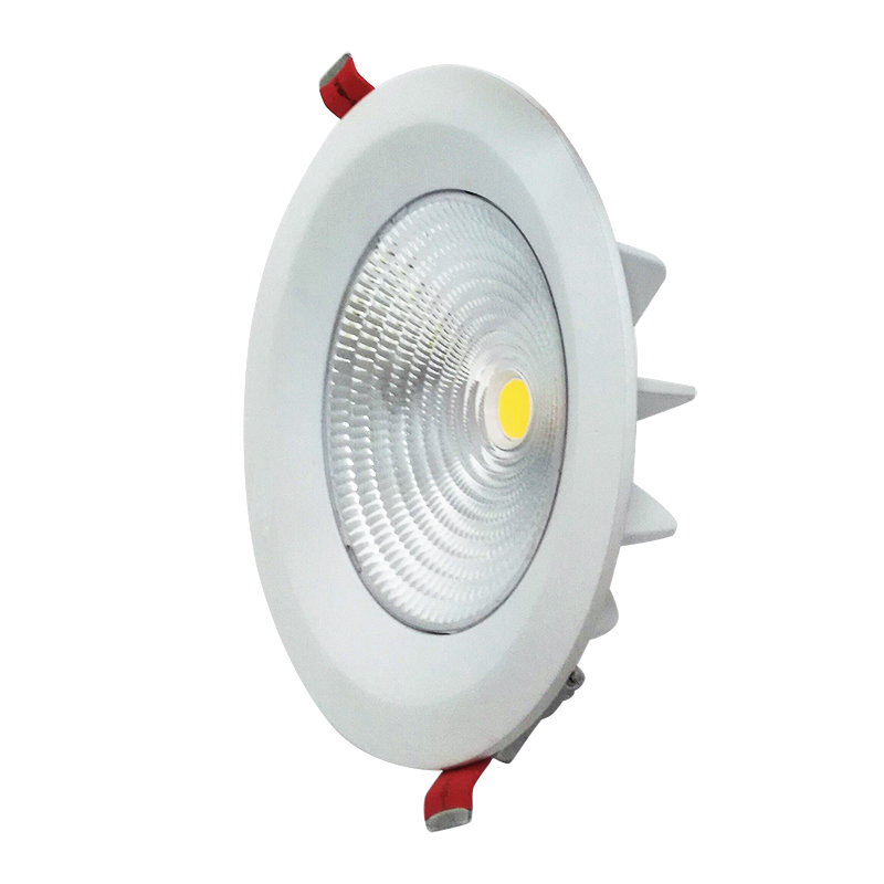 الصمام الأبيض COB LED راحة النازل عاكس أدى OEM أسفل الإضاءة في الأماكن المغلقة