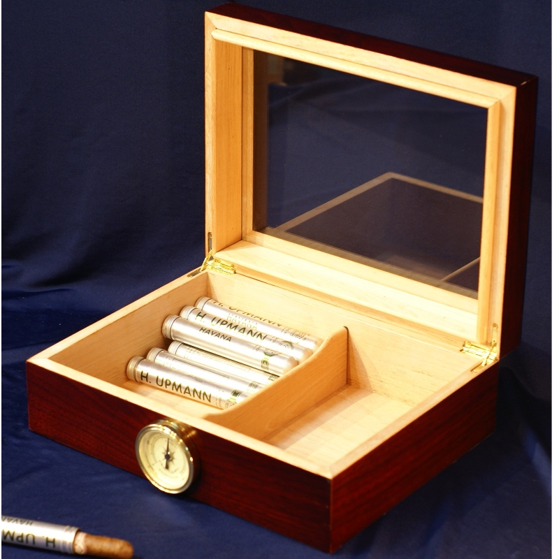 عدد 50 خشب زجاج HUMIDOR السيجار