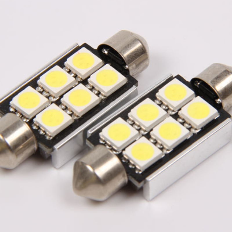 5050 6smd canbus خطأ مجاني 36 ملليمتر أدى ضوء السيارة فسطون ضوء led الداخلية