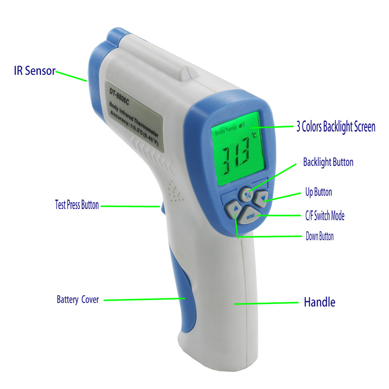 + -0.3C / 0.54F دقة و 32 إلى 43 درجة مئوية ميزان الحرارة السريري لدرجة الحرارة للأطفال والكبار Old Men Etc