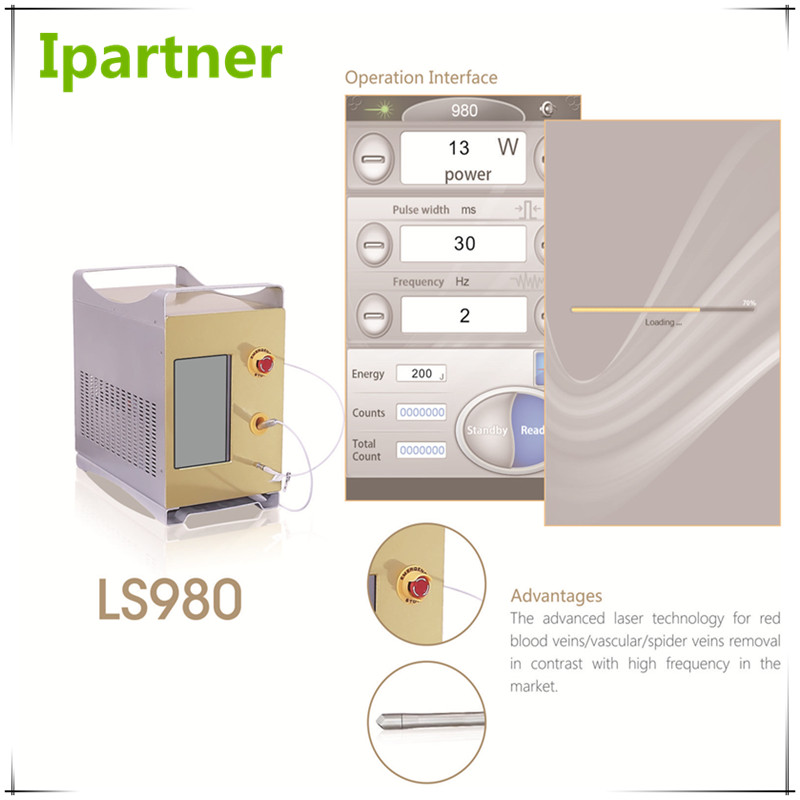 Ipartner LS980 ديود ليزر يخفف نظام الاحمرار