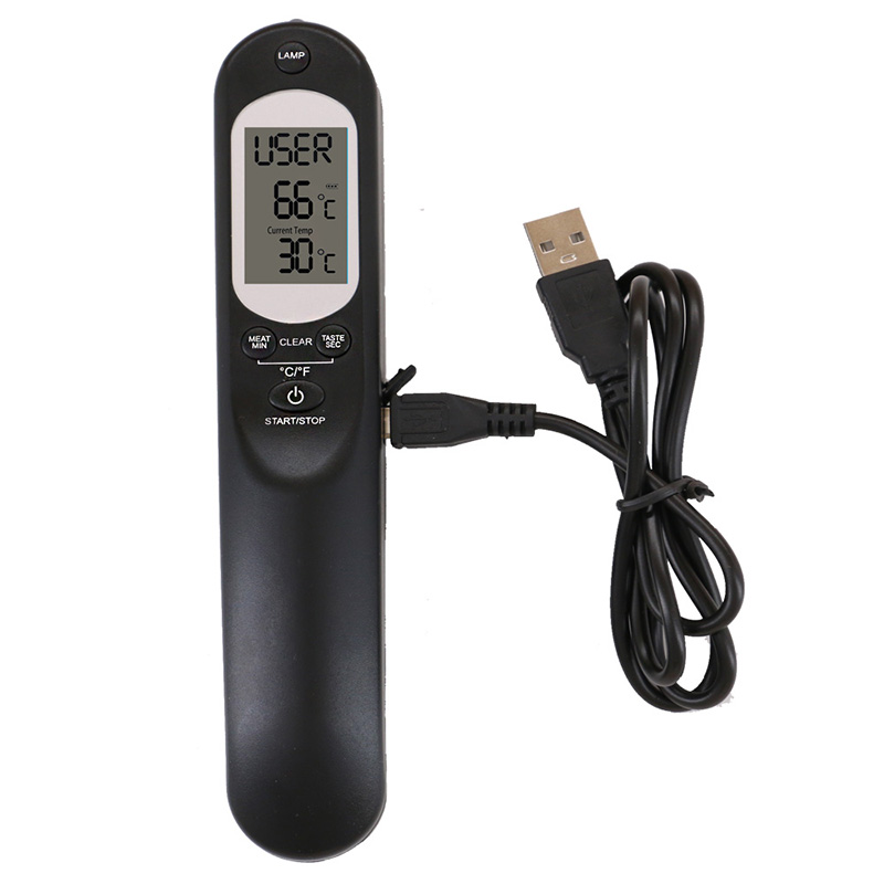نوعية المنتجات الصينية الجديدة مطبخ الطبخ الغذاء صوت ميزان الحرارة الرقمي مع مصباح يدوي و USB