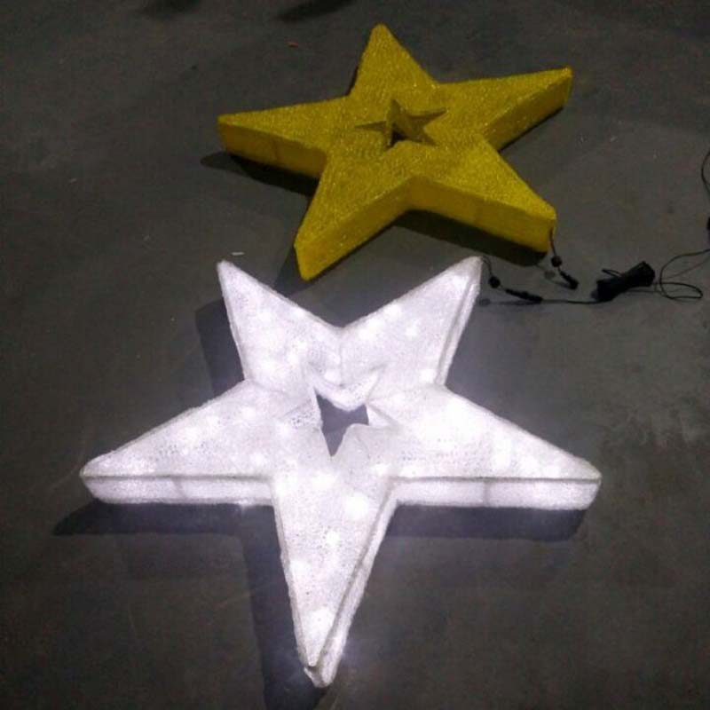 LED ستار زينة عيد الميلاد أضواء LED الدافئة الأبيض نجوم