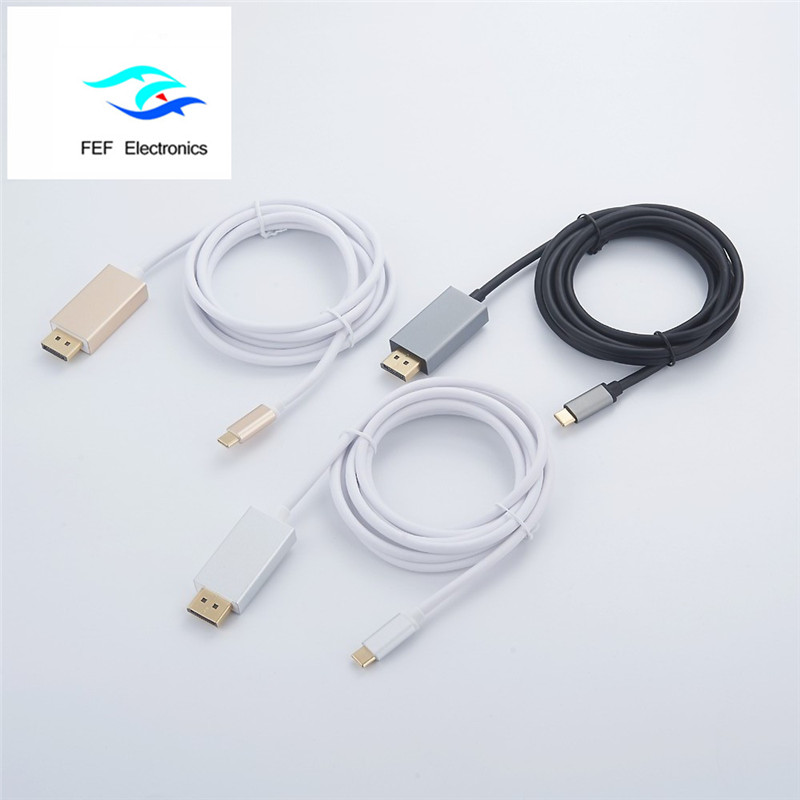 USB TYP-C إلى ميني Displayport ذكر محول ABS شل كود: FEF-USBIC-014