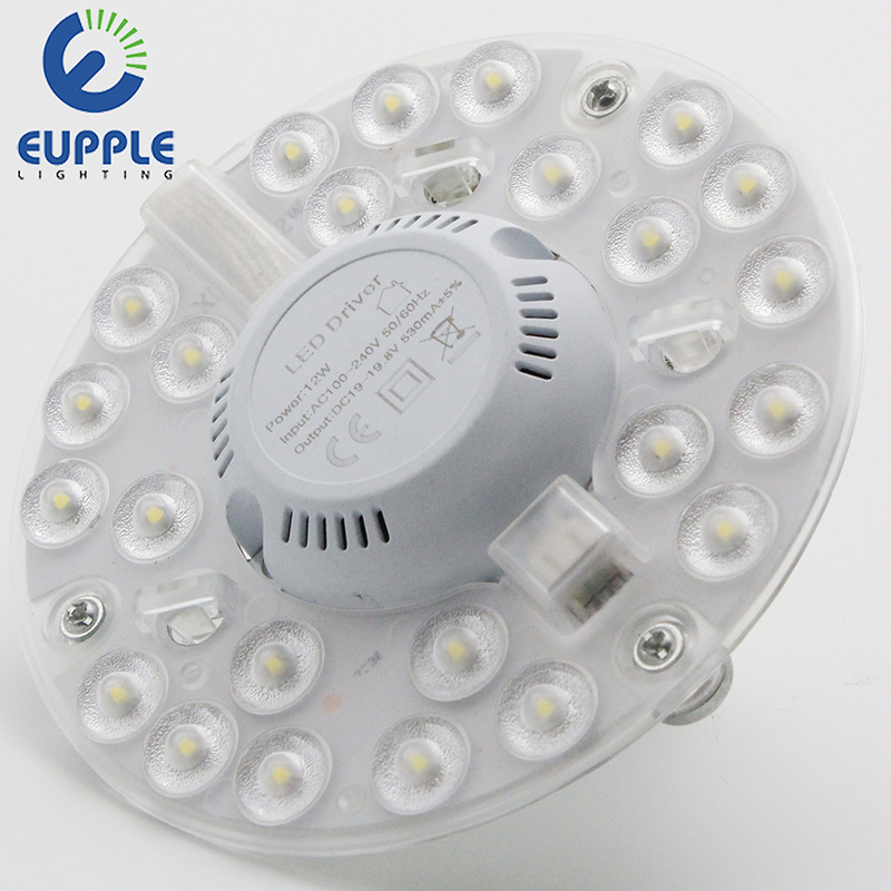 جديد !! توفالو الشعيبة ce diy المغناطيس 110lm / w جولة smd لوحة led 2400lm 1800lm 1200lm 2835 smd 24 واط 18 واط 12 واط أدى