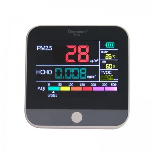 Dienmern جودة الهواء الذكية كاشف الغاز DM306 مع استشعار الليزر حساسية عالية PM2.5 HCHO TVOC TEMP HUM