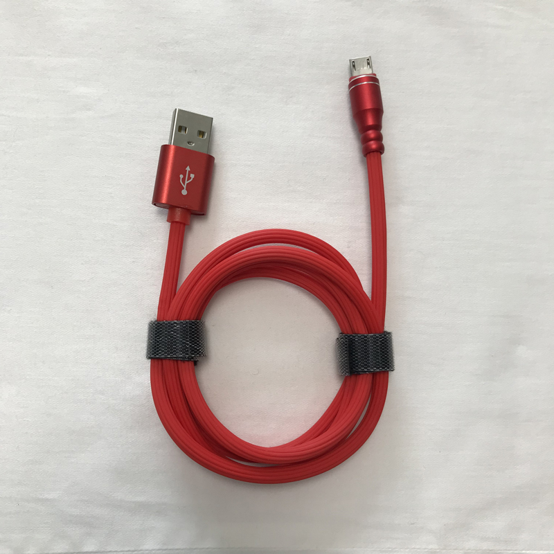 سريع الشحن الألومنيوم الإسكان جولة TPE كابل USB ل micro USB ، اكتب C ، iPhone البرق الشحن والمزامنة