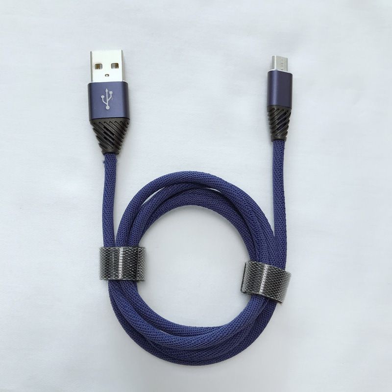 كابل بيانات USB مدمج سريع الشحن للألومنيوم الإسكان فليكس الانحناء ل USB الصغير ، اكتب C ، تهمة البرق فون ومزامنة