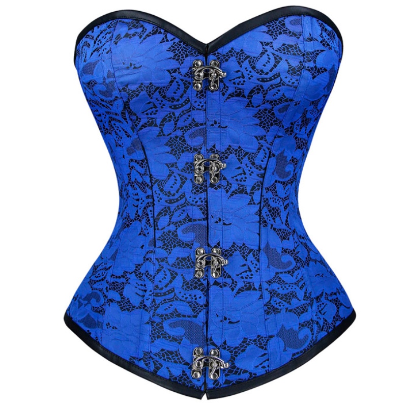 مثير القوطي الزهور الديباج حمالة الصلب العظام Bodyshaper cincher الخصر المخصر Overbust N19020