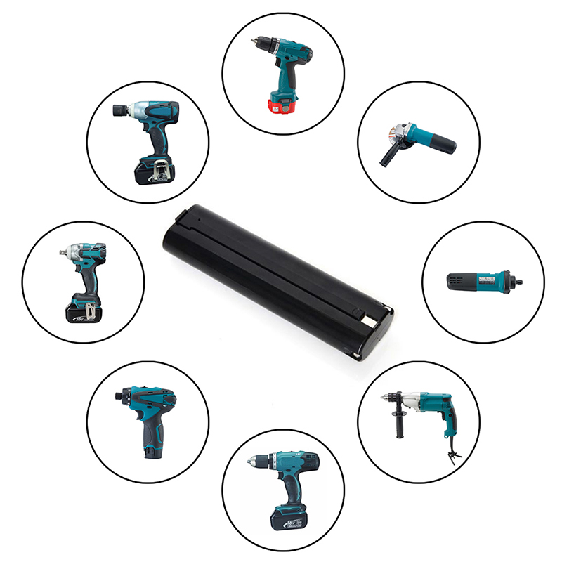 لحزم البطارية Makita 9000 ، 9001 ، 9002 ، 9033 9.6V 1500mAh Ni-Cd Hand Tool