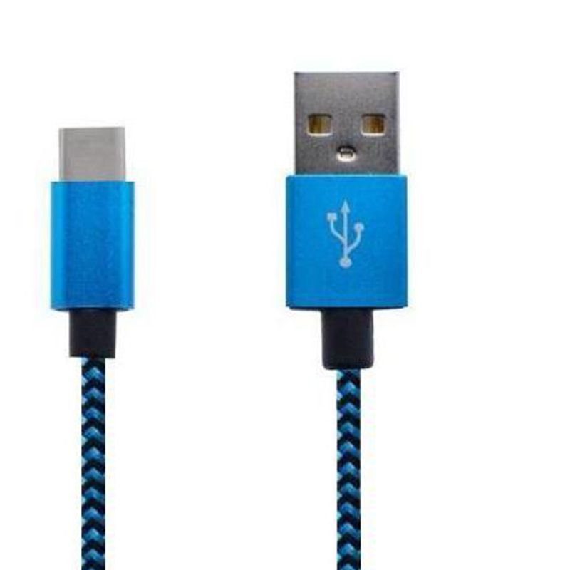 اكتب- C إلى USB نايلون briaded كبل البيانات