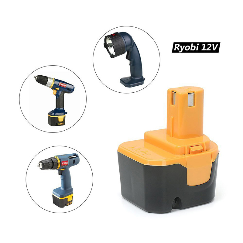 Ni-Cd 1700mAh 12V قابلة للشحن بطاريات استبدال اللاسلكي أداة ل Ryobi 1400652 ، 1400652B