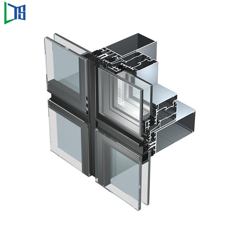 Sun Frame Famous Curtain Wall Factory الصين High Rise Aluminium Curtain Wall Supplier