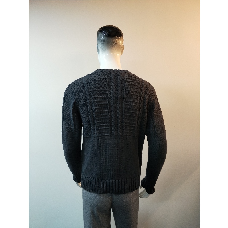 GRAY KNIT SWEATER RLMS0008F