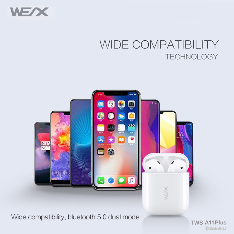 wex -a11 بالإضافة إلى سماعة لاسلكية  ، سماعة بلوتوث 5 .0  ، TWS