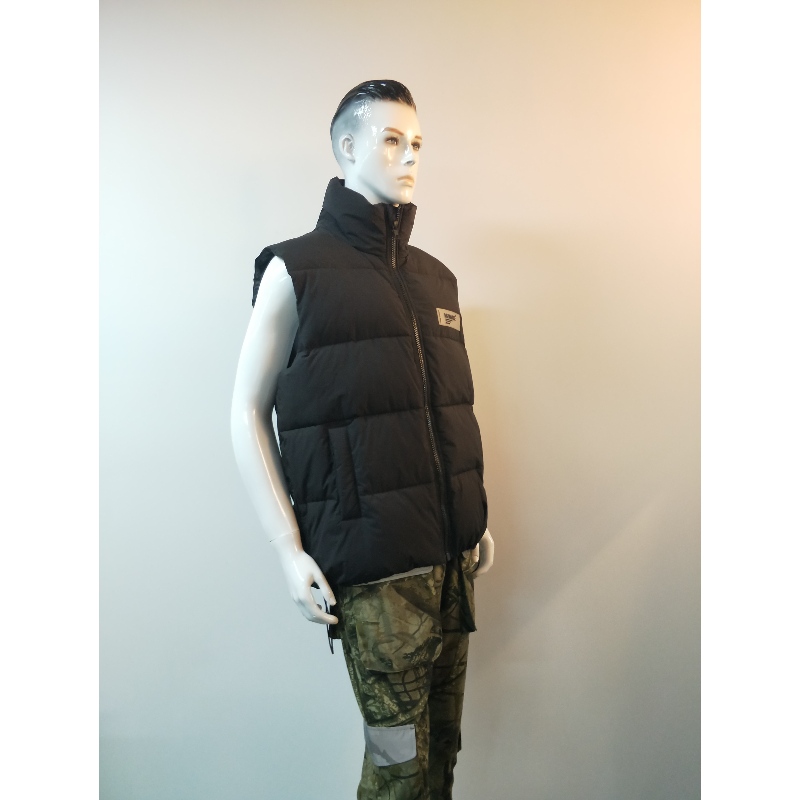 الرجال PADDED BLACK VEST RLMV0005