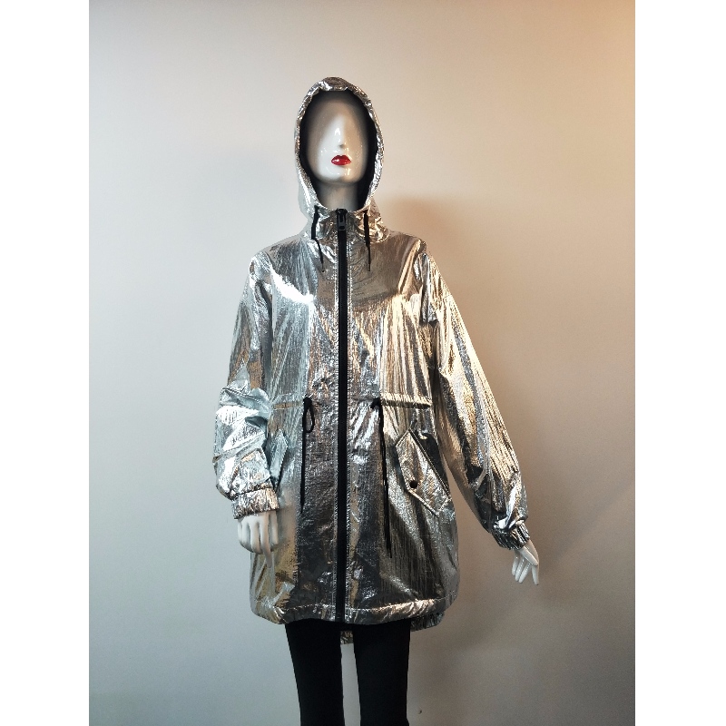 LADIES 'SILVER HOODED JACKET RLWJ0018