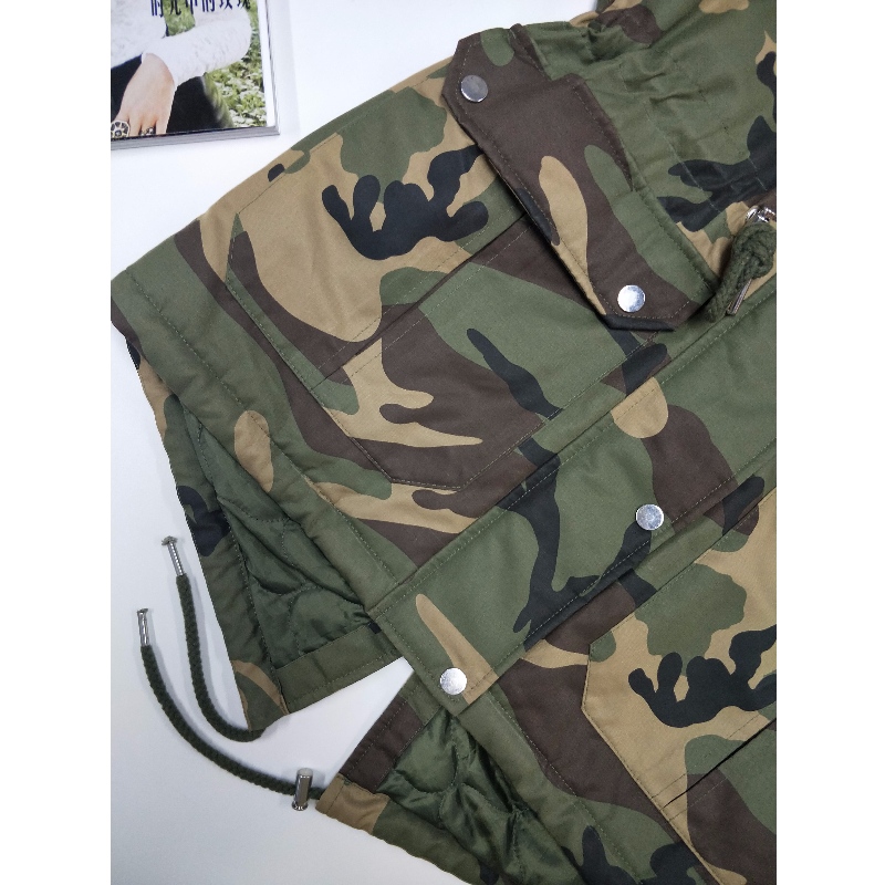 CAMO HOODED COAT RADWPC0090