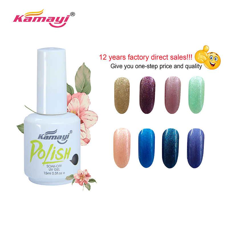 Kamayi Nail Products in Usa Free Sample Uv Gel Nail Polish Black Bottle 15ml Gel Polish