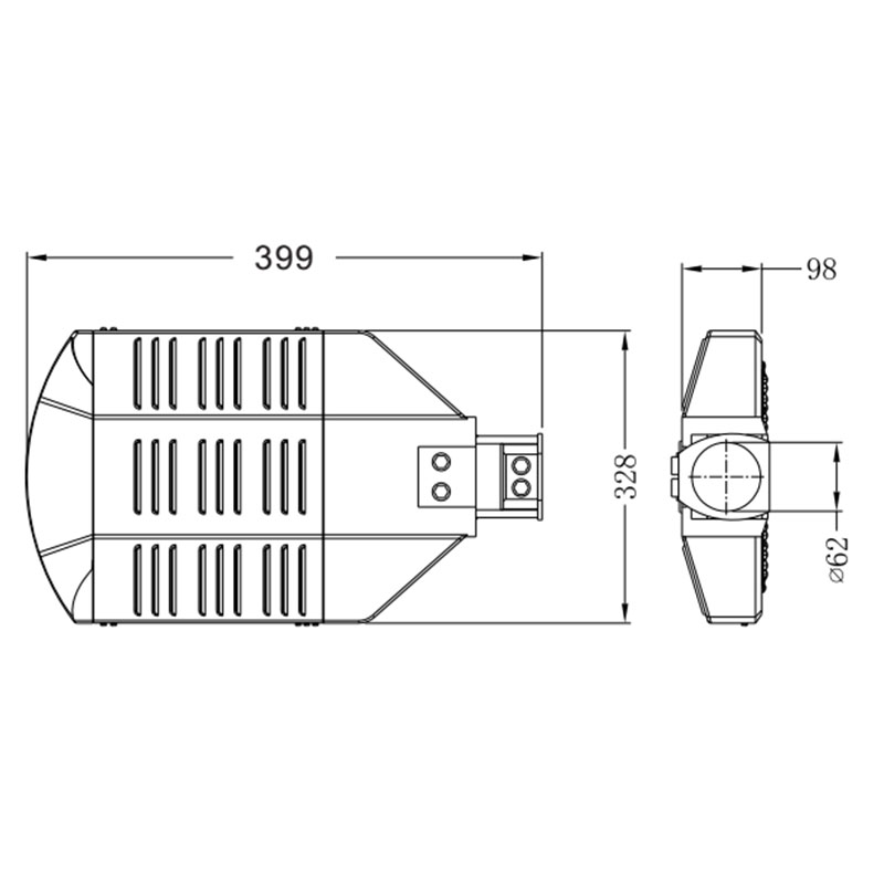 مصباح الشارع LED 50W الكلاسيكي