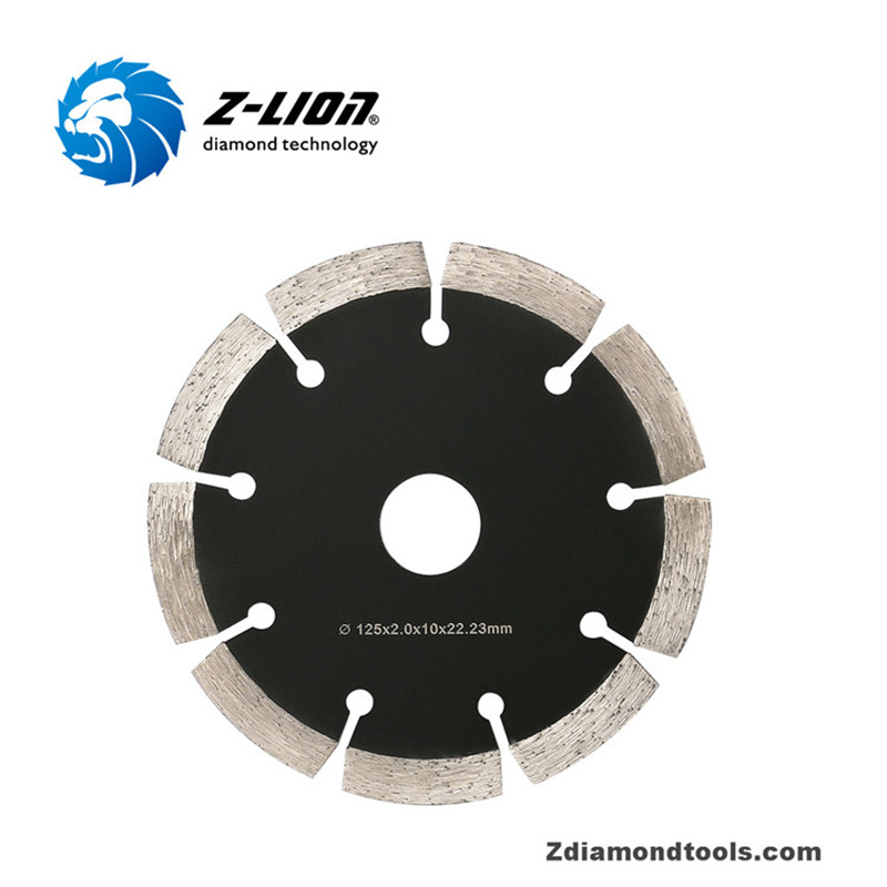 شفرة المنشار الماسي ذات الموجة ZL-HB07 لقطع الجرانيت بأسنان مثلثية محمية