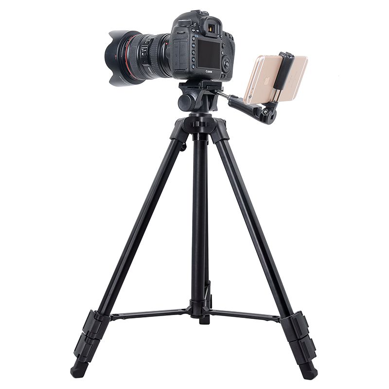 Kingjoy VT-930 الألومنيوم المحمولة DSLR كاميرا ترايبود حامل مع عموم عموم الخيمة ، مقطع الهاتف ، حقيبة حمل