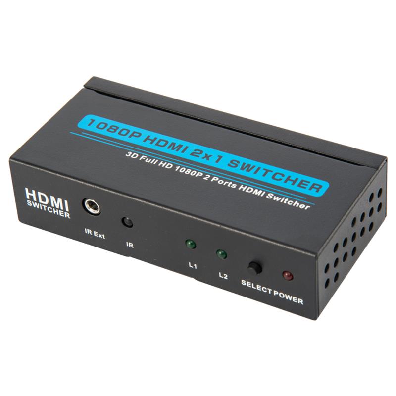 V1.3 HDMI 2x1 الجلاد دعم 3D كامل HD 1080P