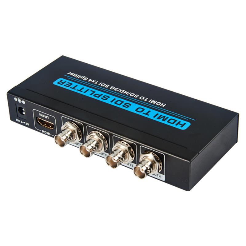 HDMI إلى SD / HD / 3G SDI 1x4 SPLITTER دعم 1080P