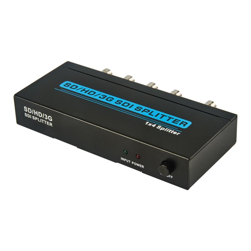 SD / HD / 3G SDI 1x4 SPLITTER دعم 1080P