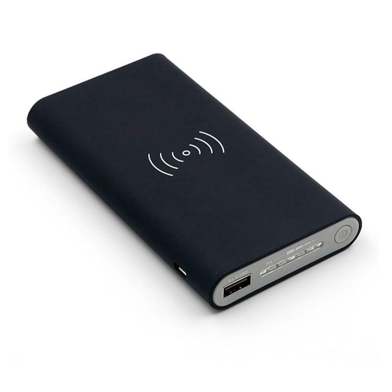10000mah السلطة حزمة مع شاحن لاسلكي وسادة