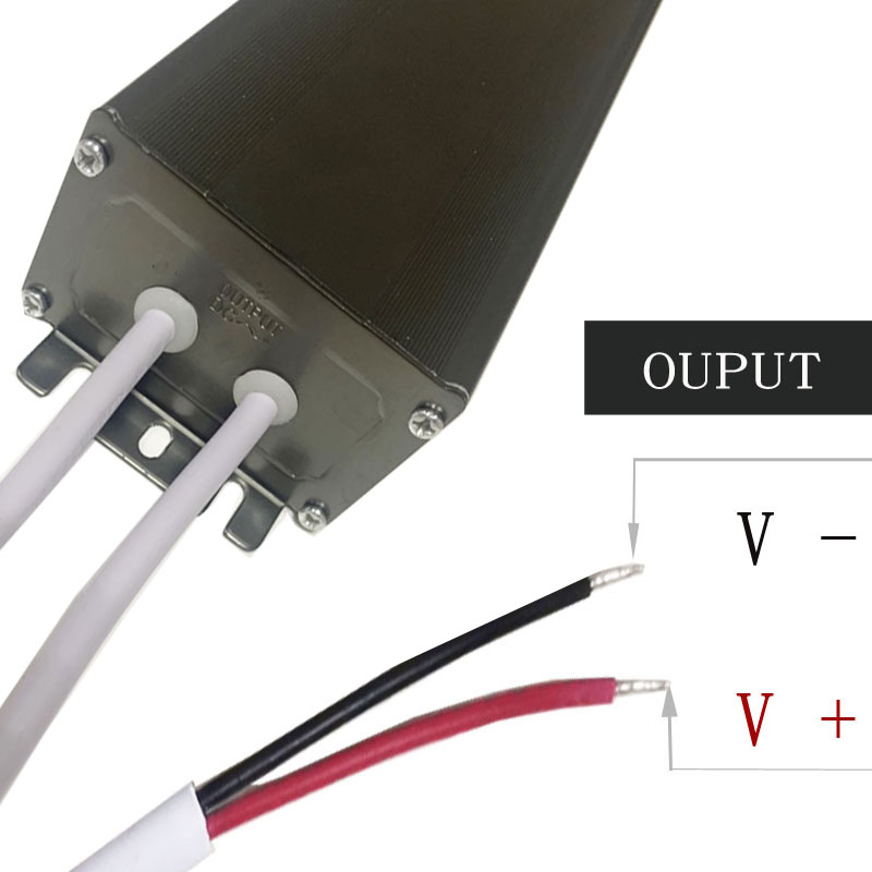 قاد شرائط ألومنيوم سوداء ورمادية اللون بقوة 12v120w مقاومة للماء