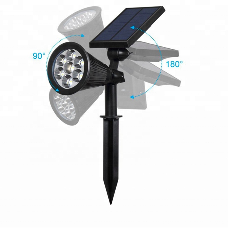 7 ألوان تحويل الاستشعار للماء الخيالة في الهواء الطلق السياج الجدار المحمولة الطاقة الشمسية الطاقة القابلة لإعادة الشحن حديقة مص...