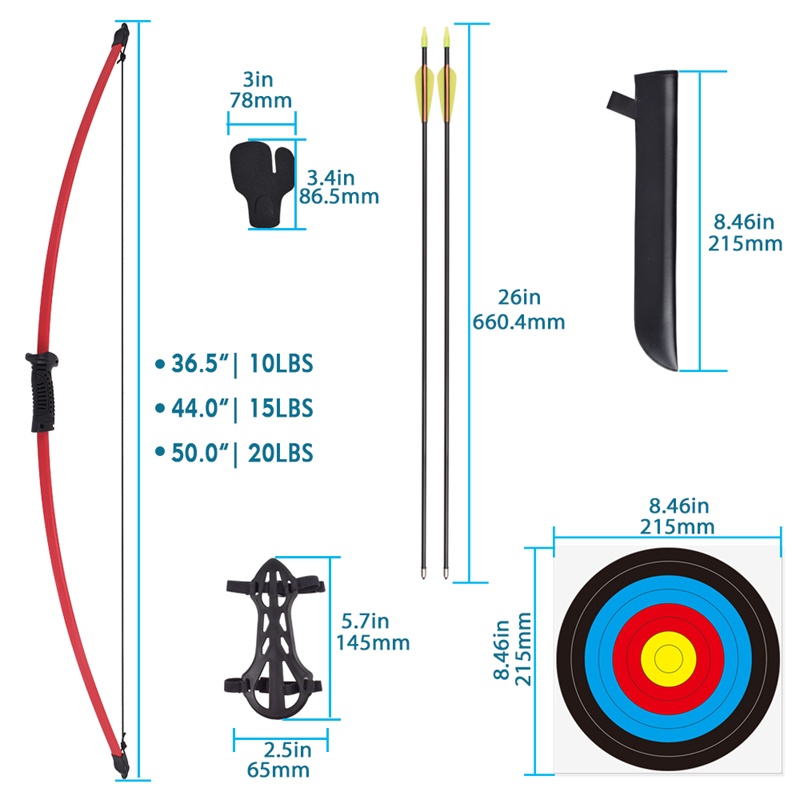 210038 Nika Archery 44inch 15 lbs bow bow for Archer Outdoor&indoor Target Target