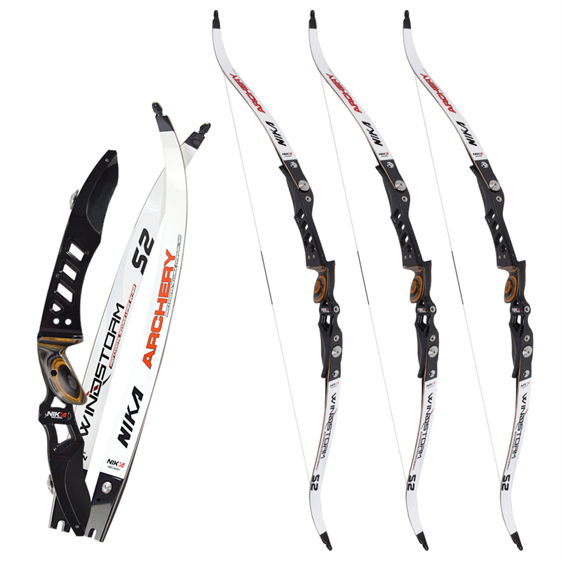 Nika Archery 210018 64inch RH ILF Recurve Bow Busur Recurve for Outdoor Sport Target Practice