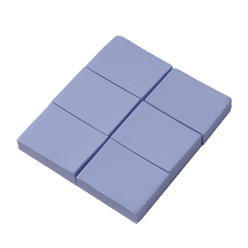 العرض الأزرق ورقة سيليكون الحرارية الأزرق، امتصاص الصدمة ورقة سيليكون رقاقة، بالوعة الحرارة الإلكترونية والكهربائية