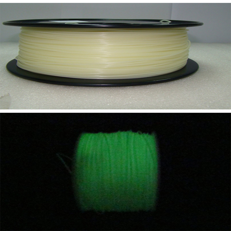 Pinrui طابعة 3D 1.75mm Golw Green Filament for طابعة ثلاثية الأبعاد