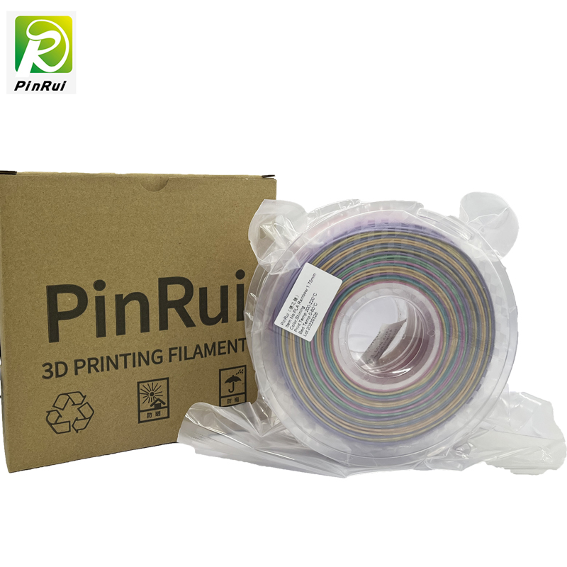 Pinrui بريق Pla 1.75mm طابعة 3d خيوط التألق ملعب لون قوس قزح