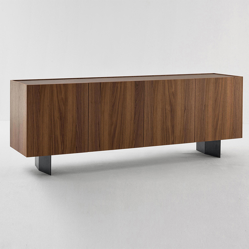 Nordic Modern Walnut Wood Sideboard Wooden Cabinet TV Gabinet Room