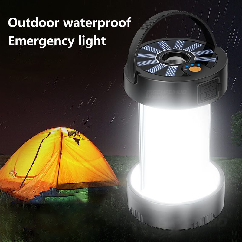 في الهواء الطلق LED Camping Lights Solar Resplible Lamp