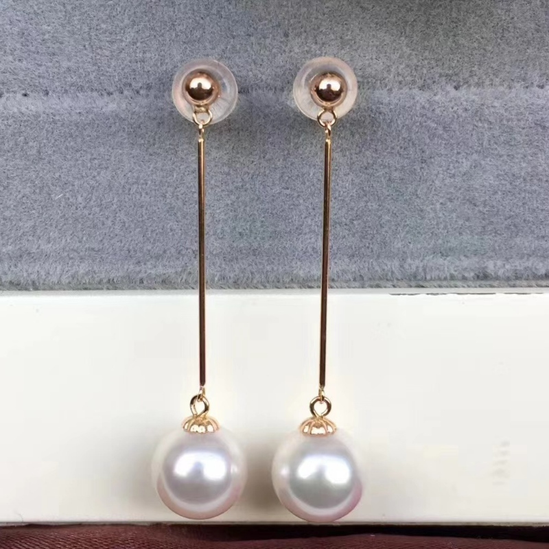 18K/14K/10K/9K GOLD PEARL ESPRING جاهز للشحن