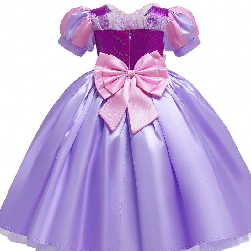 Baige Halloween Costume Kids Birthday حفلة الأطفال يتوهم فستان Sofia للفتيات Rapunzel Princess Dress