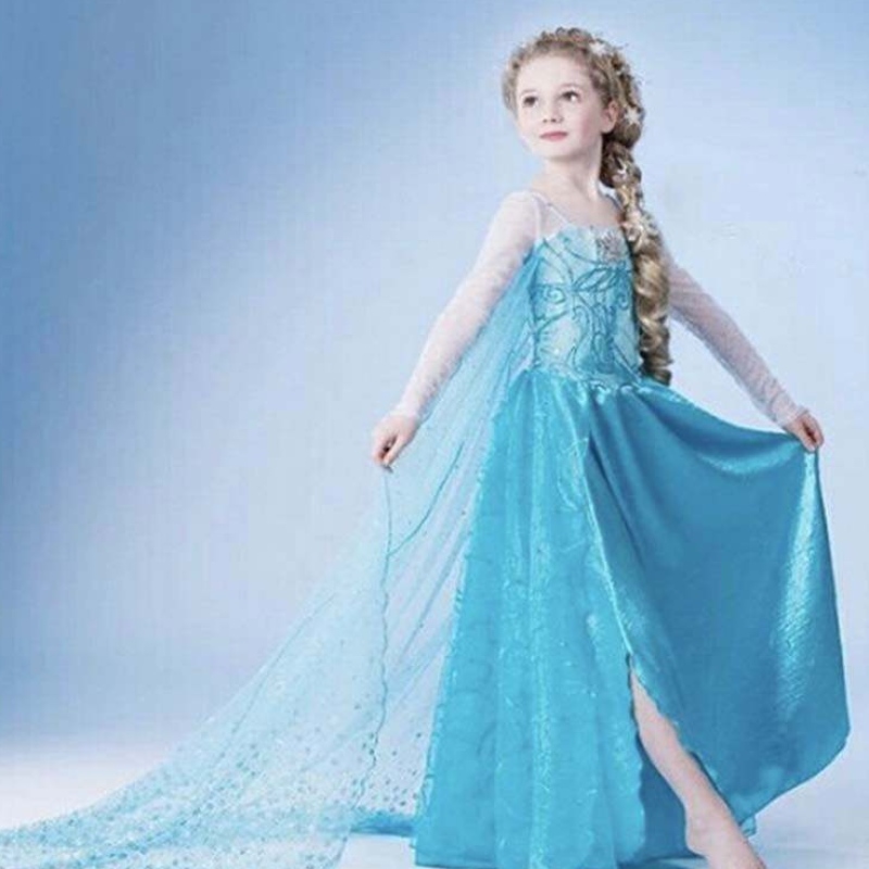 أطفال عيد ميلاد الأطفال الأميرة Cosplay Elsa 2 Girls Dthc-002