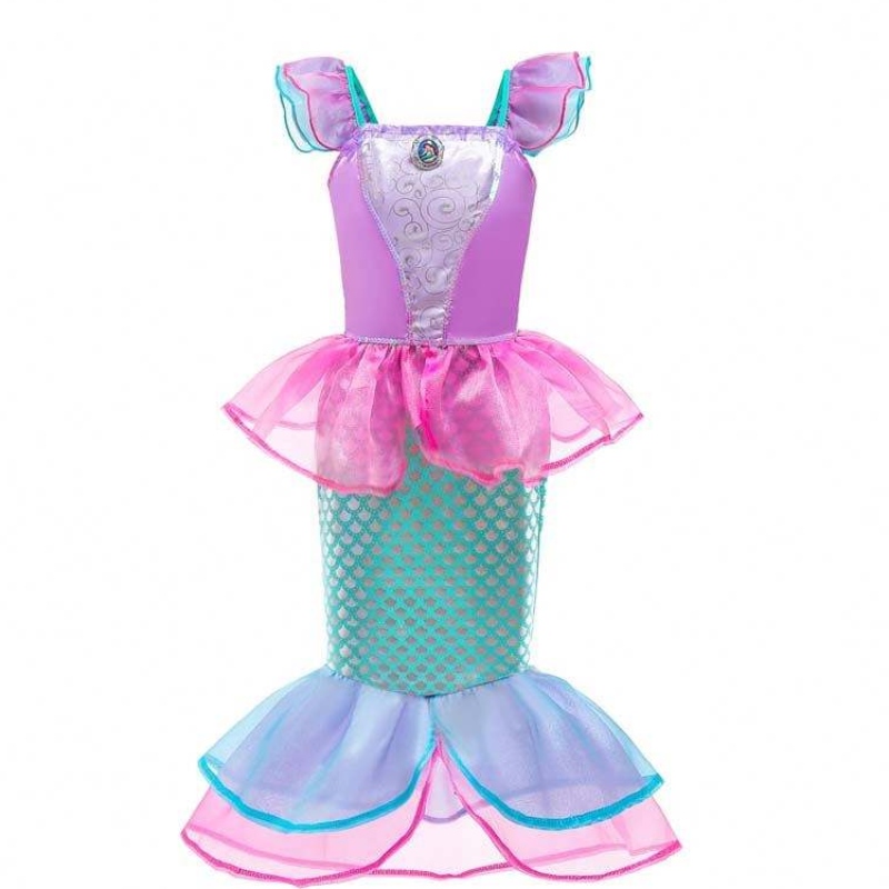 Amazon Hot Belling Party Princess Ariel Cosplay up Kids Mermaid Costume DGHC-028