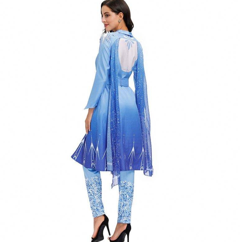 2022 جدد الوافدين الثلج الثلج ملكة Elsa Cosplay Halloween Women HCGD-055