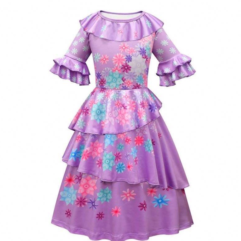 ملابس Halloween Cosplay Women Princess Dresses Mirabel Isabella Encanto Adult Costume HCIS-017