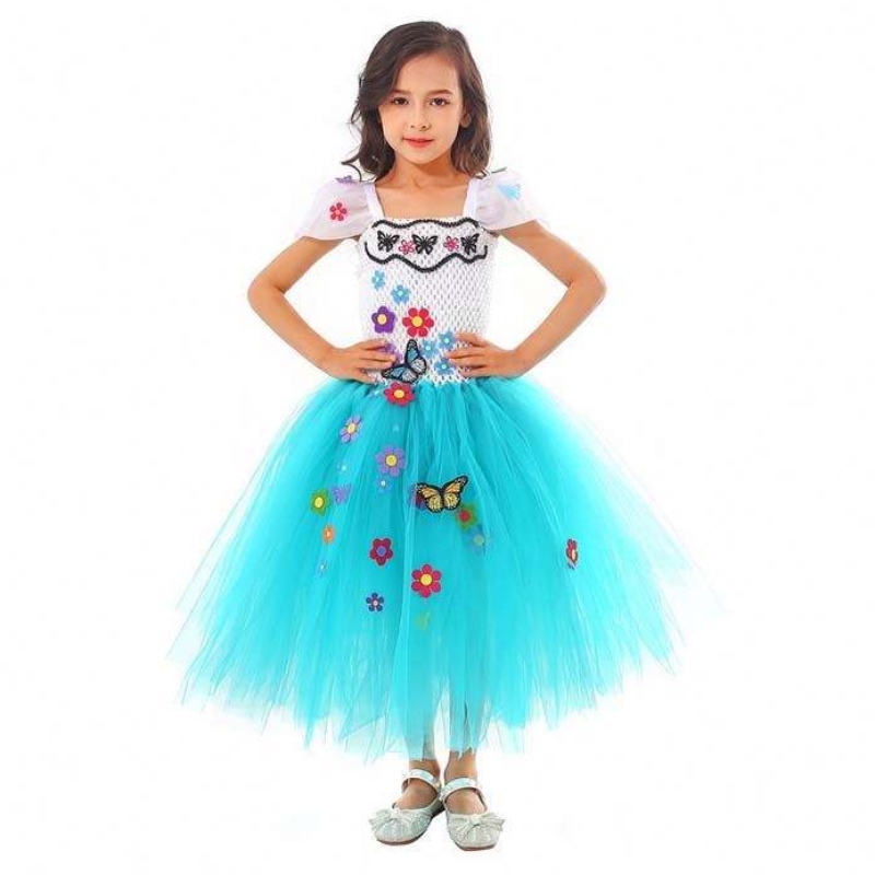 Baby Girls 1-8year Crochet Tulle Mirabel Isabela Encanto Tutu Dress HCIS-014