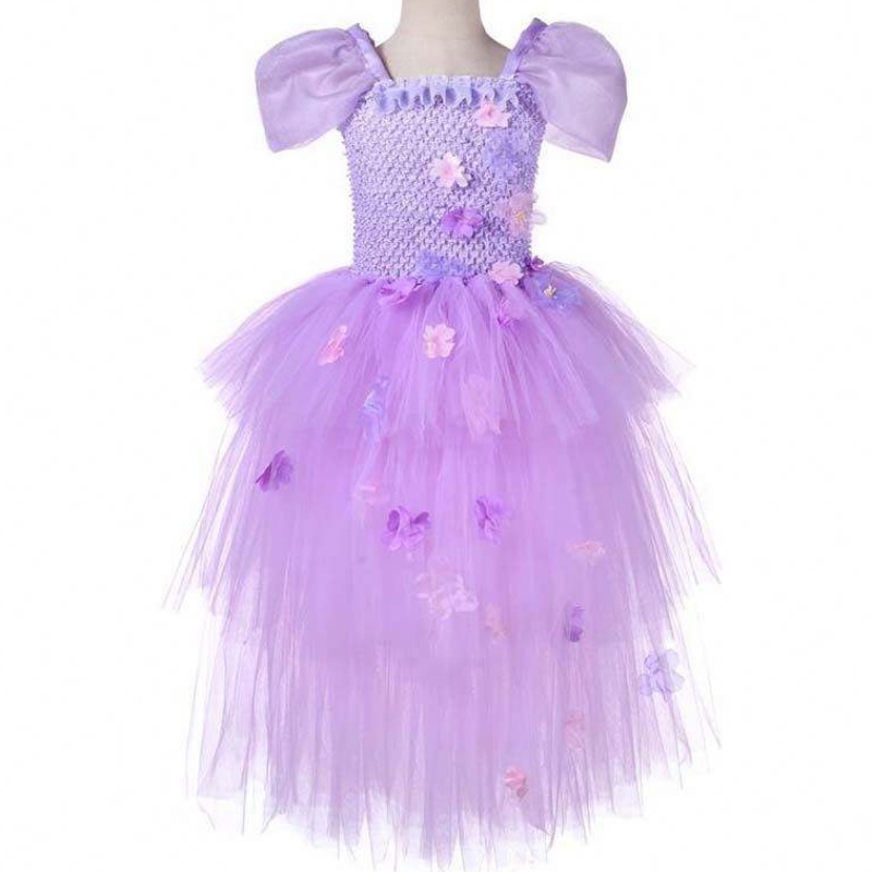 Baby Girls 1-8year Crochet Tulle Mirabel Isabela Encanto Tutu Dress HCIS-014