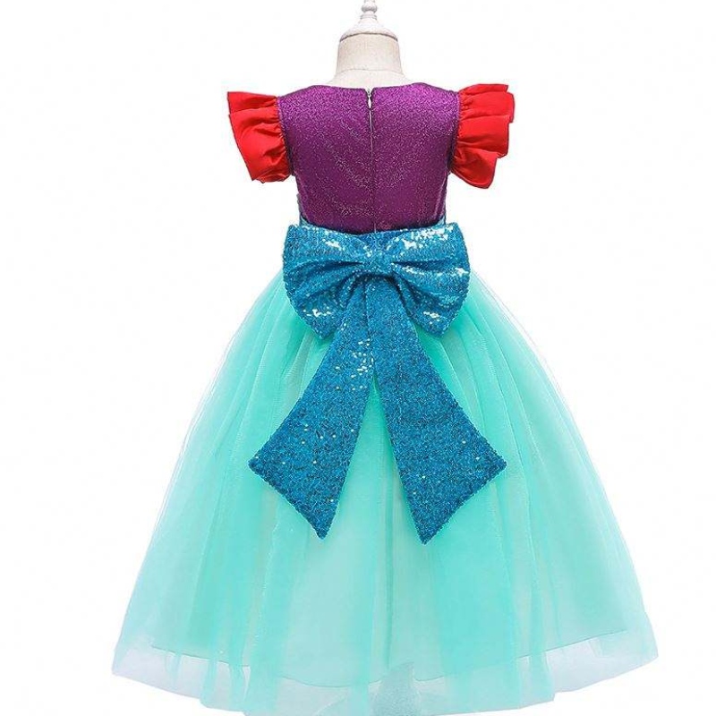 Baige 2021 نماذج جديدة للأكمام قصيرة الأطفال \\ لباس Mermaid Girl Cosplay Costume Bx0627