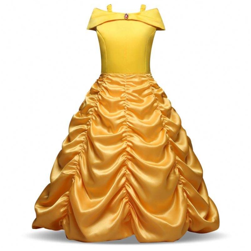 Baige وصول جديد Bella Princess Girl Dress Children Comples Garments SMR012