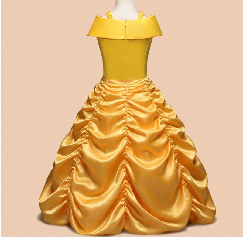 Baige وصول جديد Bella Princess Girl Dress Children Comples Garments SMR012